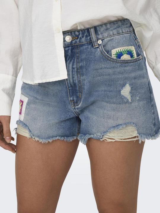 Immagine prodotto Only ONLZUMA Hohe Taille Normal geschnitten Jeans-Shorts Jeans-Shorts (XS)