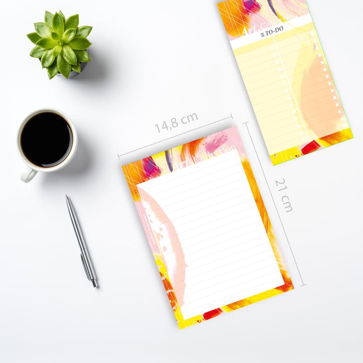 Produktbild Notizblock-Set DIN A5. 2 Notizblöcke 50 Seiten pro Block im A5-Format mit farbenfrohen Design a (A5)