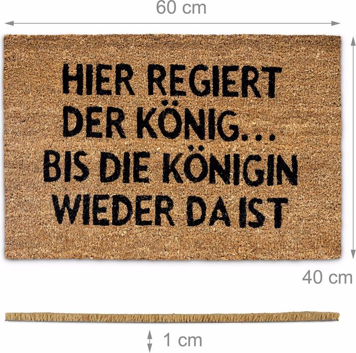Produktbild Relaxdays Königin (40 x 60 x 1 cm)