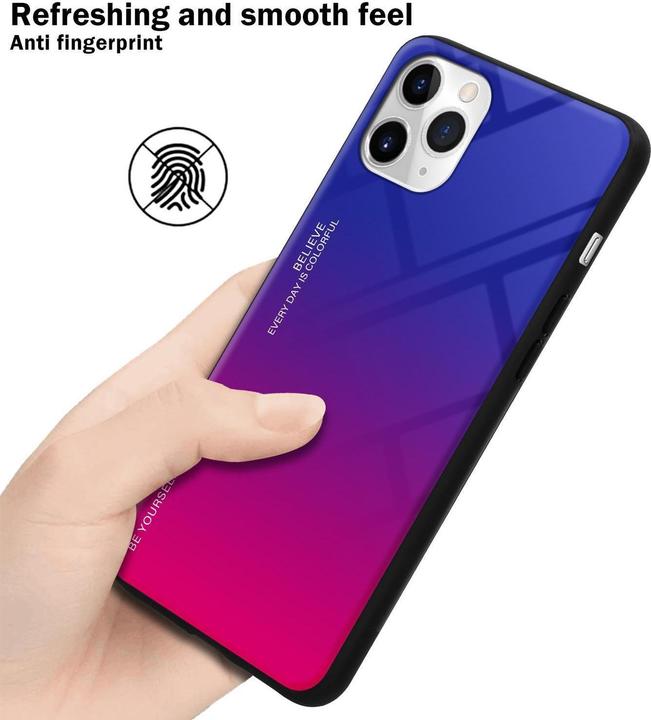 Productafbeelding Cadorabo TPU 2 kleuren glasdekking (Apple iPhone 11 Pro Max)