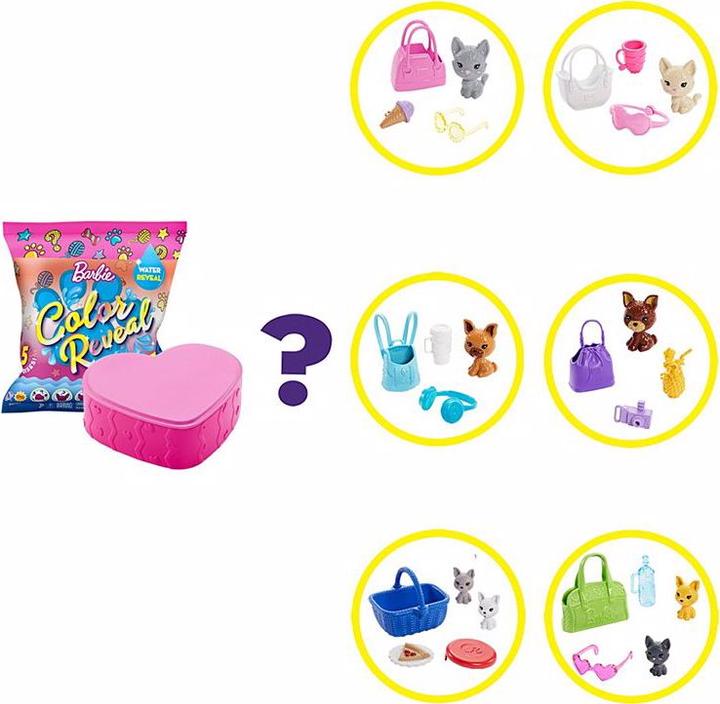 Image du produit Barbie Colour Reveal animaux