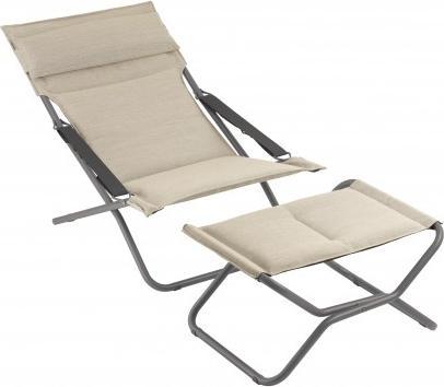 Immagine prodotto Lafuma Bayanne Fussstütze Möbel Hedona Latte (beige) Füsse Titan (66,5 x 35 cm)