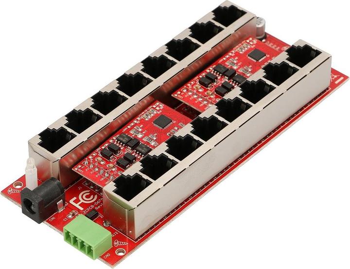 Actual product image Extralink ACTIVE POE INJECTOR 8 PORT GIGABIT 802.3AT/AF MODE A - - 8-Port Gigabit Ethernet (802.3af (PoE), 802.3at (PoE+))
