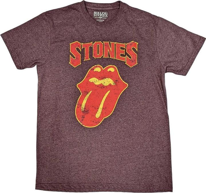 The Rolling Stones Unisex Adult Gothic Text T-Shirt