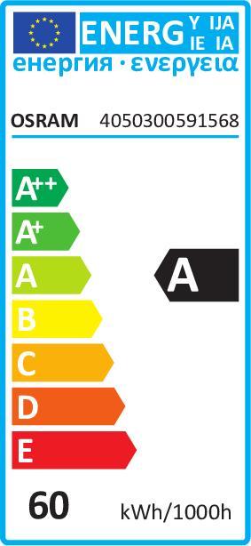 Energy Label Osram Fluorescent tube (G5, 54 W, 4100 lm, 1 x, G)