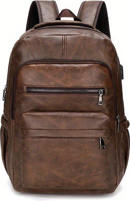 Image du produit Only-Bags.Store Sac à dos à bandoulière, sac à dos d'étudiant en cuir PU, sac à dos de voyage, multifonctionnel et