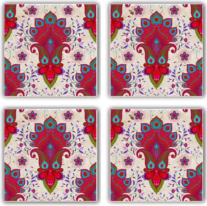 Actual product image Hermia Ty (4 x, Glass coaster)