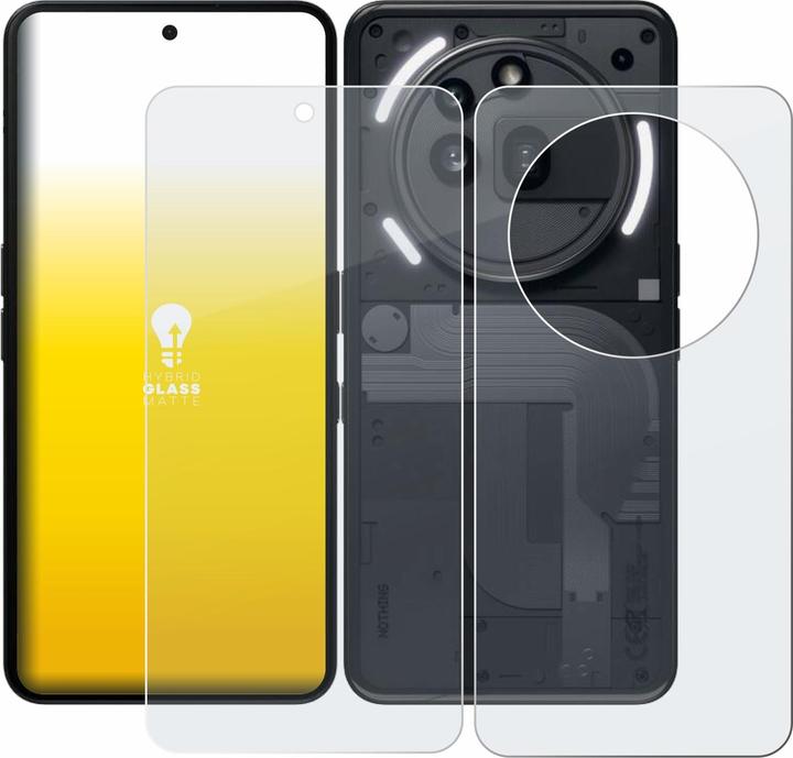 Produktbild upscreen Schutzglas Schutzfolie Displayschutz Display Schutz Glas Folie matt (1 Stück, Nothing Phone (3a) Pro)