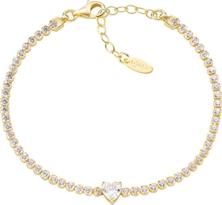 Produktbild Amen Heart Tennis Armband (19 cm, Silber 925)