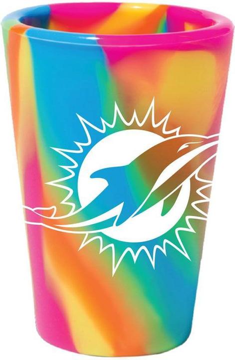 Actual product image Wincraft Inc. Miami Dolphins Silicone Shot Glass