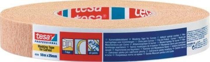 Produktbild tesa tesakrepp® Kurvenabdeckband 50m:25mm (25 mm)