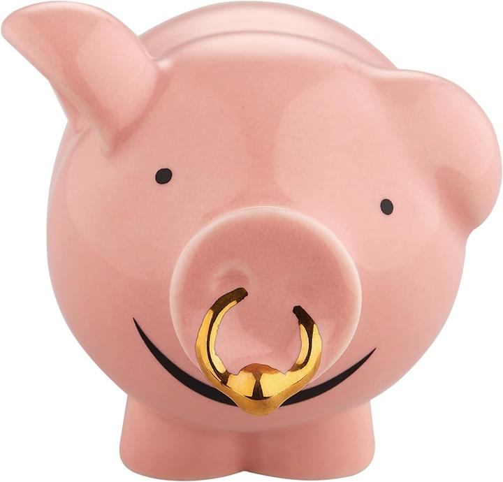 Image du produit Alessi Happy Eternity Baby Cochon porte-bonheur décoré à la main