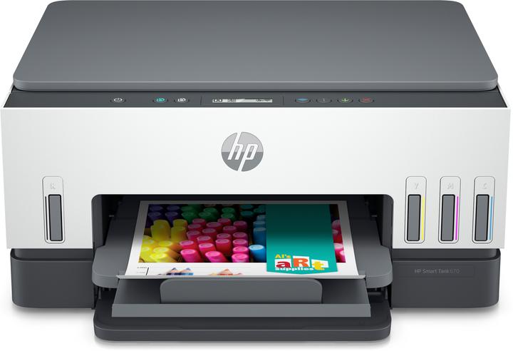 Actual product image HP Smart Tank 670 Thermal Inkjet DPI per minute Wi-Fi (Thermal printing, Colour)