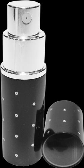 Image du produit Vaporisateur de poche, noir, avec des points argentés, pour 10 ml, hauteur : 9 cm (10 ml)