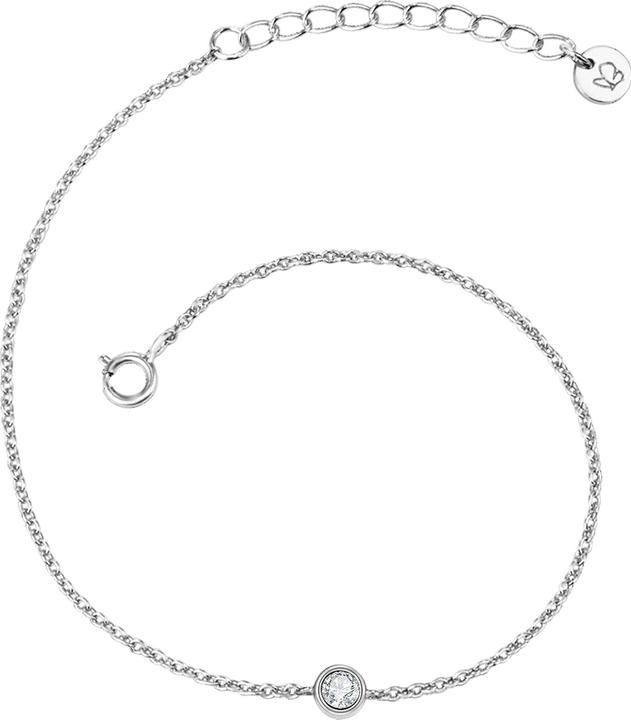 Produktbild Glanzstücke München Damen Sterling Silber Topas silber 17,0 cm Basislänge + 3,0 cm Verlängerung - 11182 (17 cm, Sterling Silber)