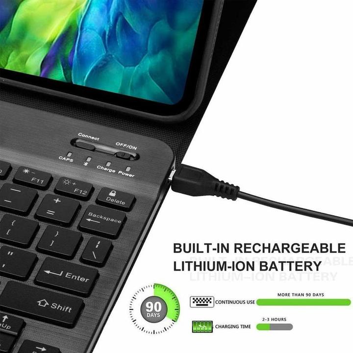 Produktbild Lobwerk 2in1 Keyboard Cover für Apple iPad Pro 11 2020 Case Tastatur Schutz Hülle Blau