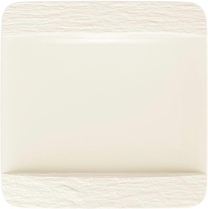 Piatto da portata quadrato Fabbricazione Rock blanc (1 x)