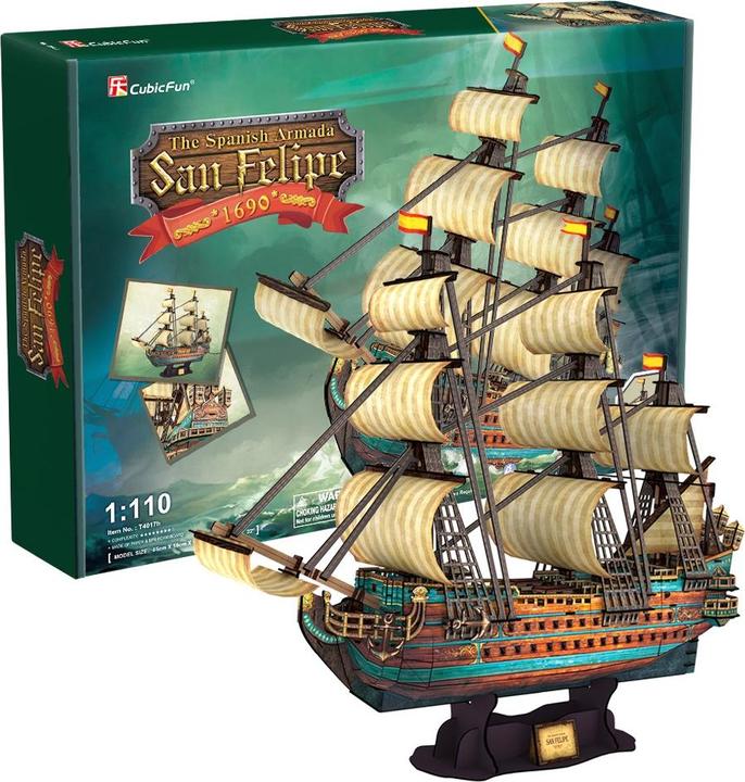 Immagine prodotto Cubicfun Puzzle 3D dell'Armata Spagnola con nave a vela (248 pezzi)