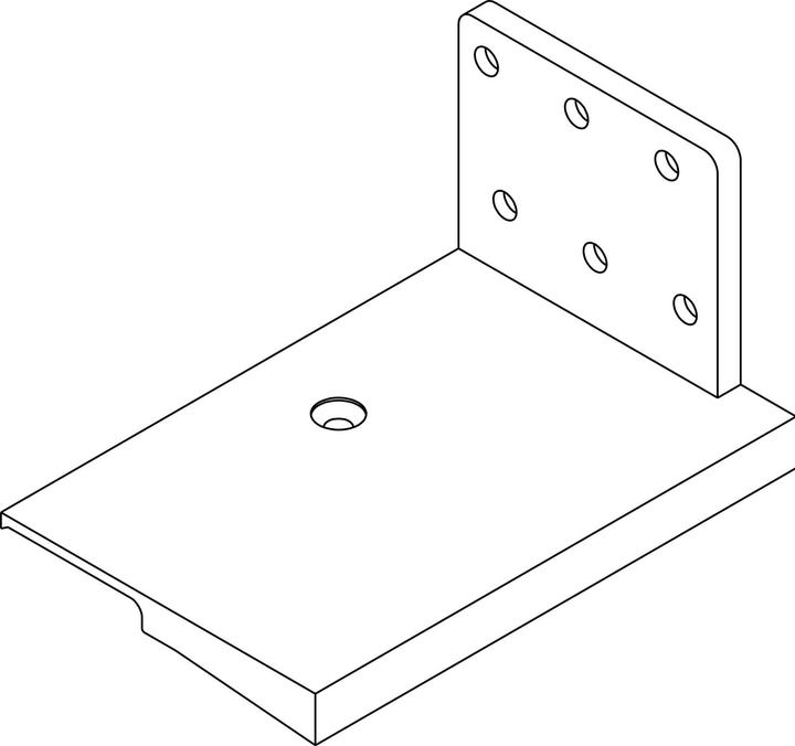 Actual product image Roto Universal sleeper bracket EIFEL T, 70-80 mm, black plastic, 1 pair