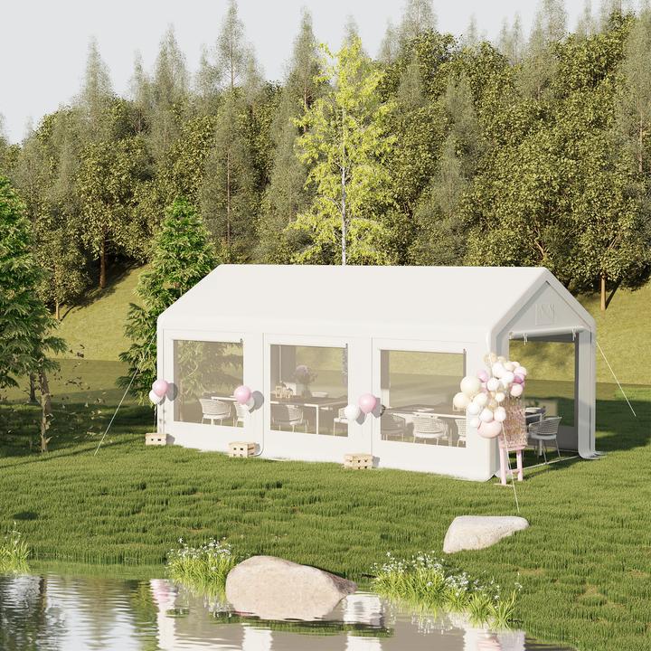 Immagine prodotto Outsunny Tenda per feste con pareti laterali rimovibili (595 cm, 295 cm)