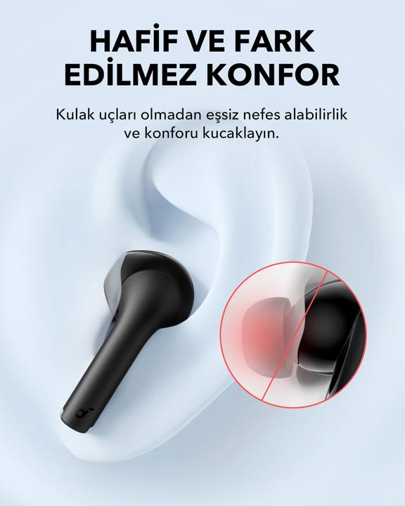 Immagine prodotto soundcore Słuchawki bezprzewodowe K20i Czarne (6 h, Senza fili)