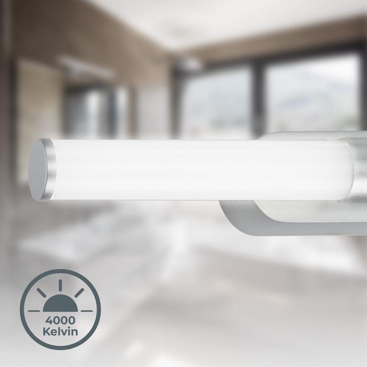 Produktbild B.K.Licht LED-Badezimmerleuchte, chrom-matt, 1xLED/7W