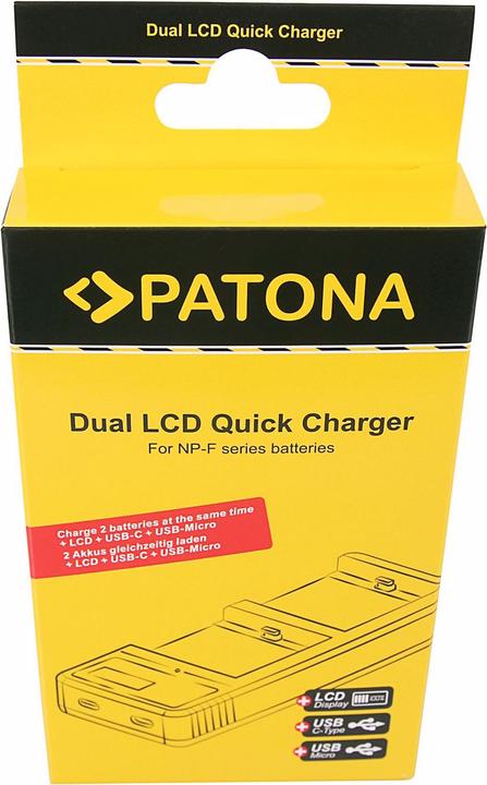 Image du produit Patona Dual LCD Charger (Chargeur de batterie d'appareil photo)