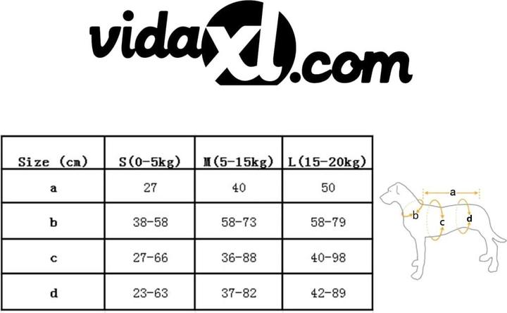 Image du produit VidaXL Shane (L, Gilet de sauvetage pour chien)