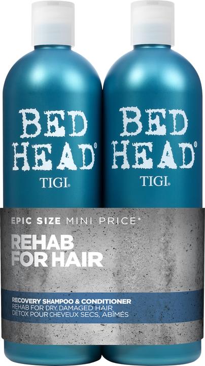 Tigi Bed Head by Recovery Shampoo and Conditioner Set Professional Moisturising Hair Repair Treatment 2x7 (1500 ml, Liquid shampoo)