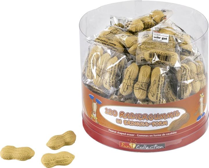 Actual product image 3 erasers peanut beige