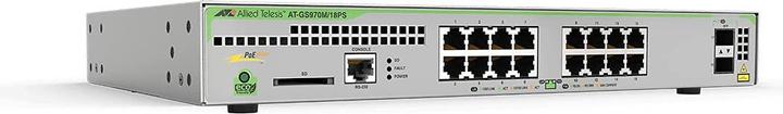 Actual product image Allied Telesis L2 +M 16 X TX GB POE+ 2 XCOMBO (18 Ports)