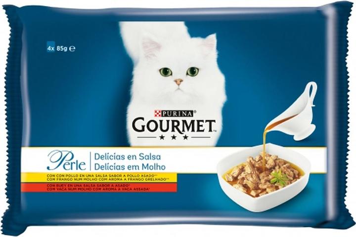 Produktbild Purina Gourmet Perle Mini Filets in Sauce 4x85g (Adult, 4 Stk., 340 g)