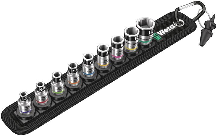 Produktbild Wera Belt A 1 Zyklop Steckschlüsseleinsatz-Satz (6 mm, 5.5 mm, 10 mm, 7 mm, 5 mm, 8 mm, 4.5 mm, 13 mm, 4 mm)
