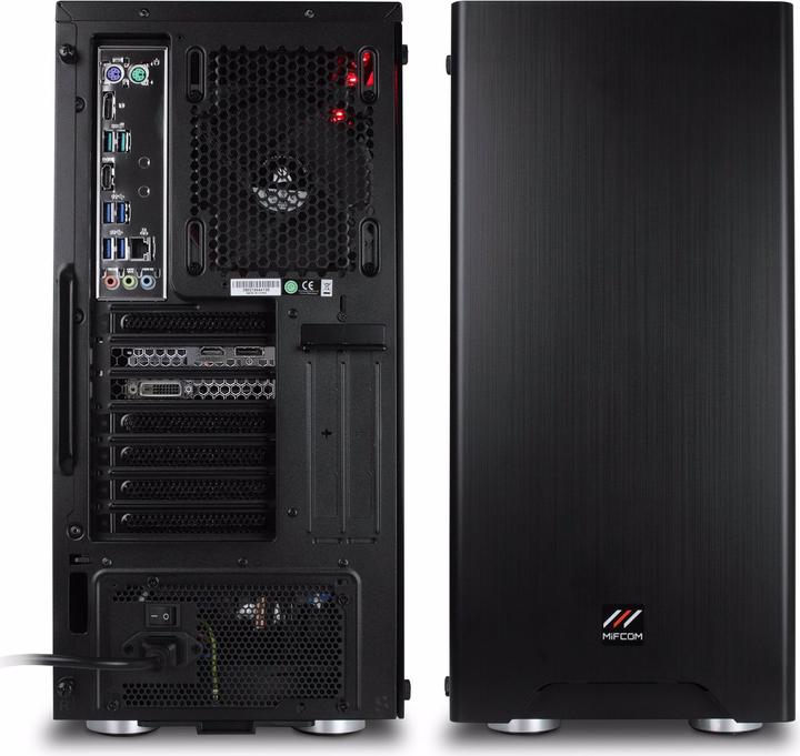 Actual product image Mifcom SAVAGE RTX2080Ti Core i7 Advanced (Intel Core i7-10700K, 32 GB, 1000 GB, GeForce RTX 2080 Ti)