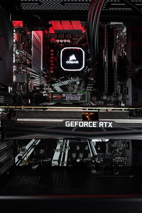 Actual product image Mifcom SAVAGE RTX2080Ti Core i7 Advanced (Intel Core i7-10700K, 32 GB, 1000 GB, GeForce RTX 2080 Ti)