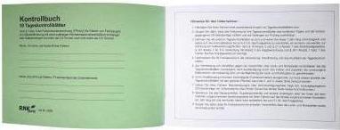 Produktbild Rnk Fahrtenbuch - Kontrollbuch (nach § 1 vormals § 6 Abs. 6 FPersV) A 5 quer, 32 Blatt (32 x)