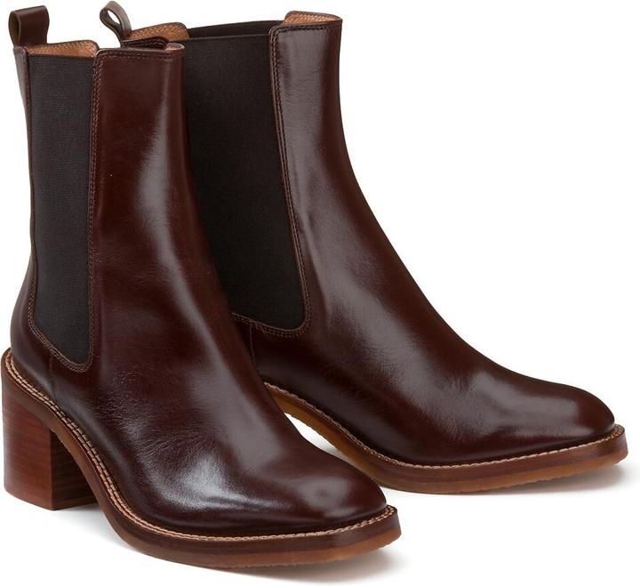 Actual product image La Redoute Collections Leather Chelsea boots (38)