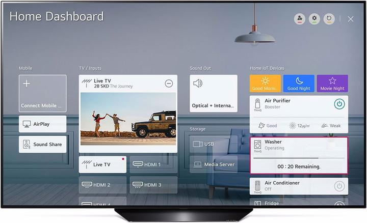 Actual product image LG OLED55BX (55", OLED, 4K, 2020)