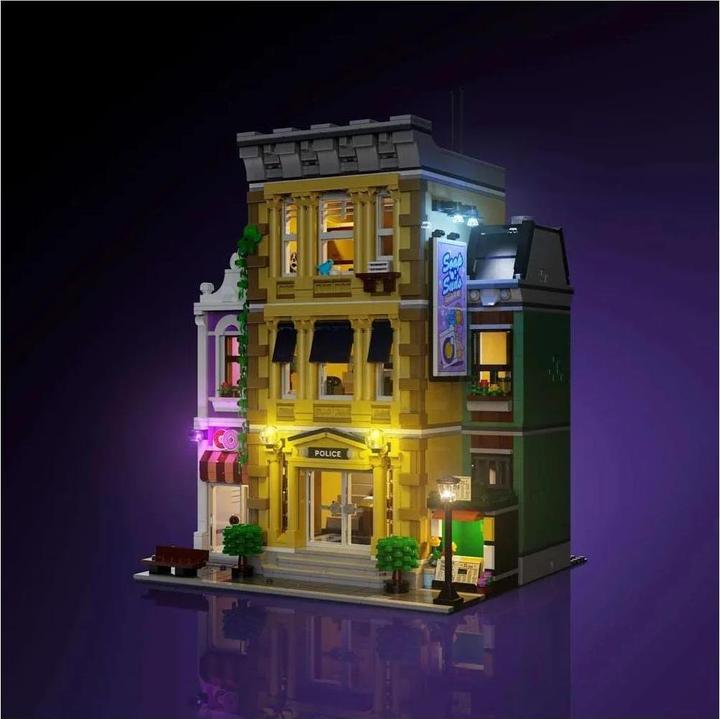 Actual product image Light my bricks LMB 2.0 LEGO® 10278# Police Station Light Kit