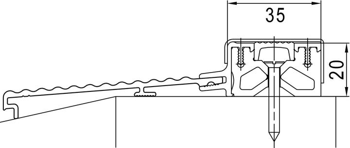Actual product image Hebgo Threshold profiles 173