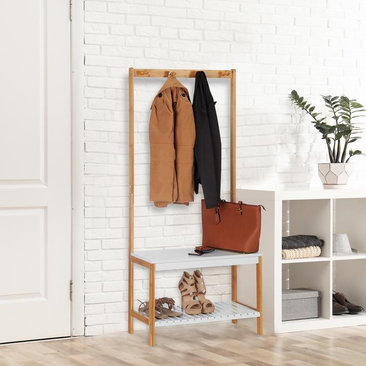 Immagine prodotto Relaxdays Appendiabiti con scaffale per scarpe