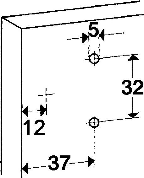 Produktbild Prämeta Einachs-Zwillingstopfbänder SERIE 2600 CLIP, Türauflage 6.5 mm