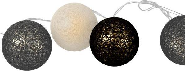 Actual product image Cepewa Lichterkette mit 10 Baumwoll-Lampions (3 m)