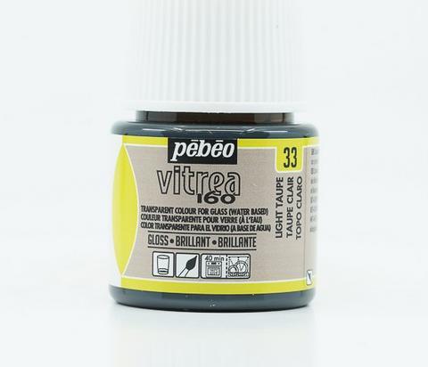 Image du produit Pebeo Vitrea 160 Brillant Taupe Clair (Loupe auto-détachable, 45 ml)