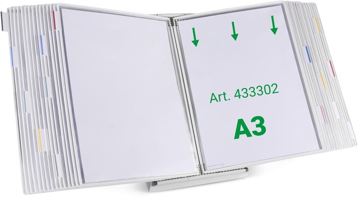 Image du produit Tarifold Système de plaques pochettes 433302 DIN A3 blanc avec 30 plaques pochettes