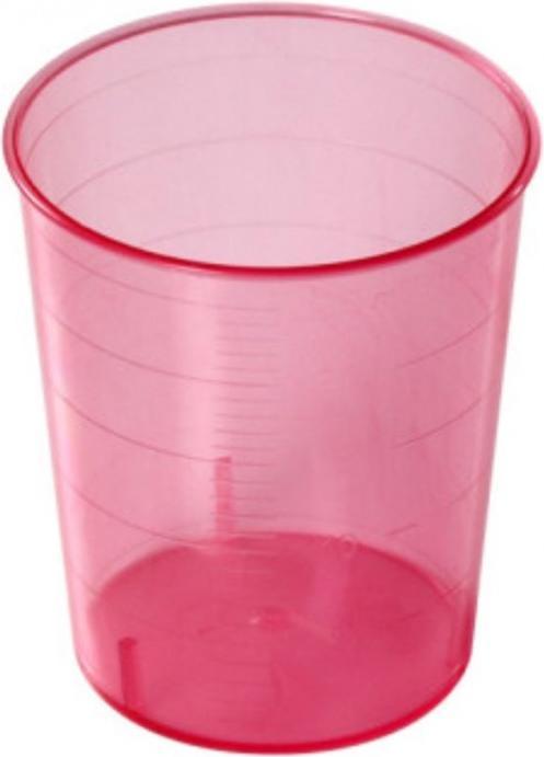 Actual product image Wiegand Medibecher 25ml rot waschbar