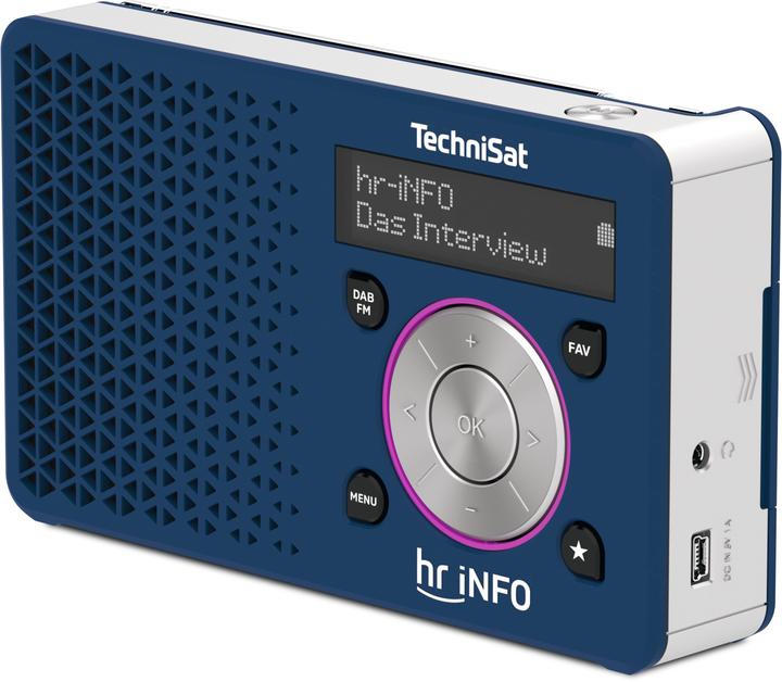 Actual product image TechniSat Digitradio 1 hr iNFO Edition dark blue/silver - mono (DAB+, VHF)