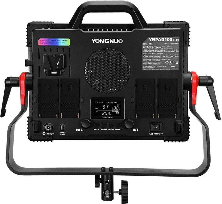 Actual product image Yongnuo Video light YNPAD100 LED, colour temperature Kelvin: 5600 K (Video light)