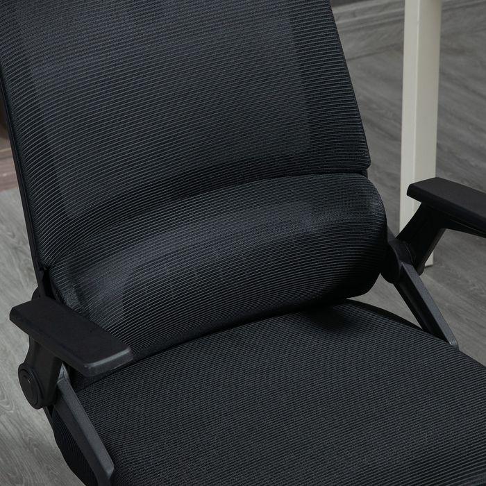 Immagine prodotto Swisshandel24 Vinsetto Bürostuhl ergonomisch, mit Kopfstütze, Armlehnen, Wippfunktion