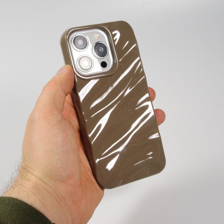 Immagine prodotto PhoneLook Copertura in silicone con forma a onda 3D opaca (Apple iPhone 15 Pro)
